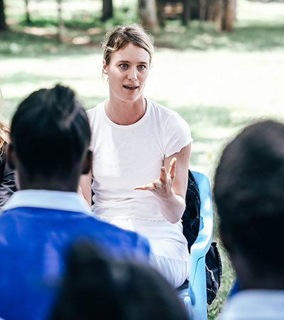 Mackenzie Davis in Kenya