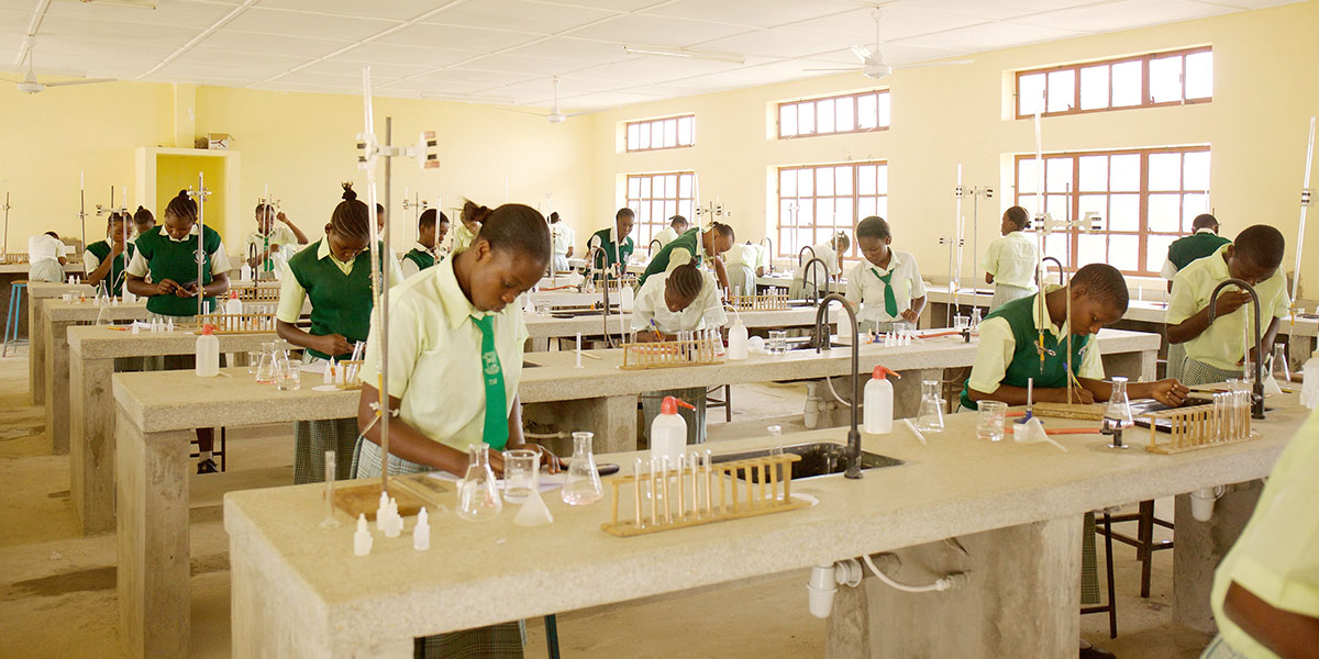 Ushirika Primary School in construction