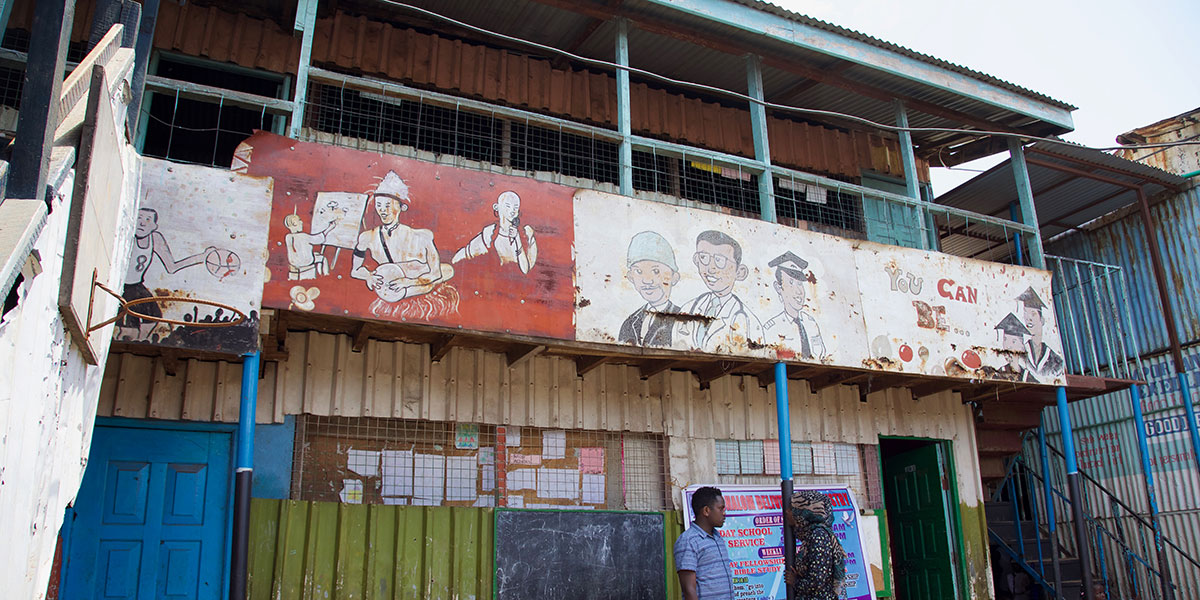 Ushirika Primary School in construction